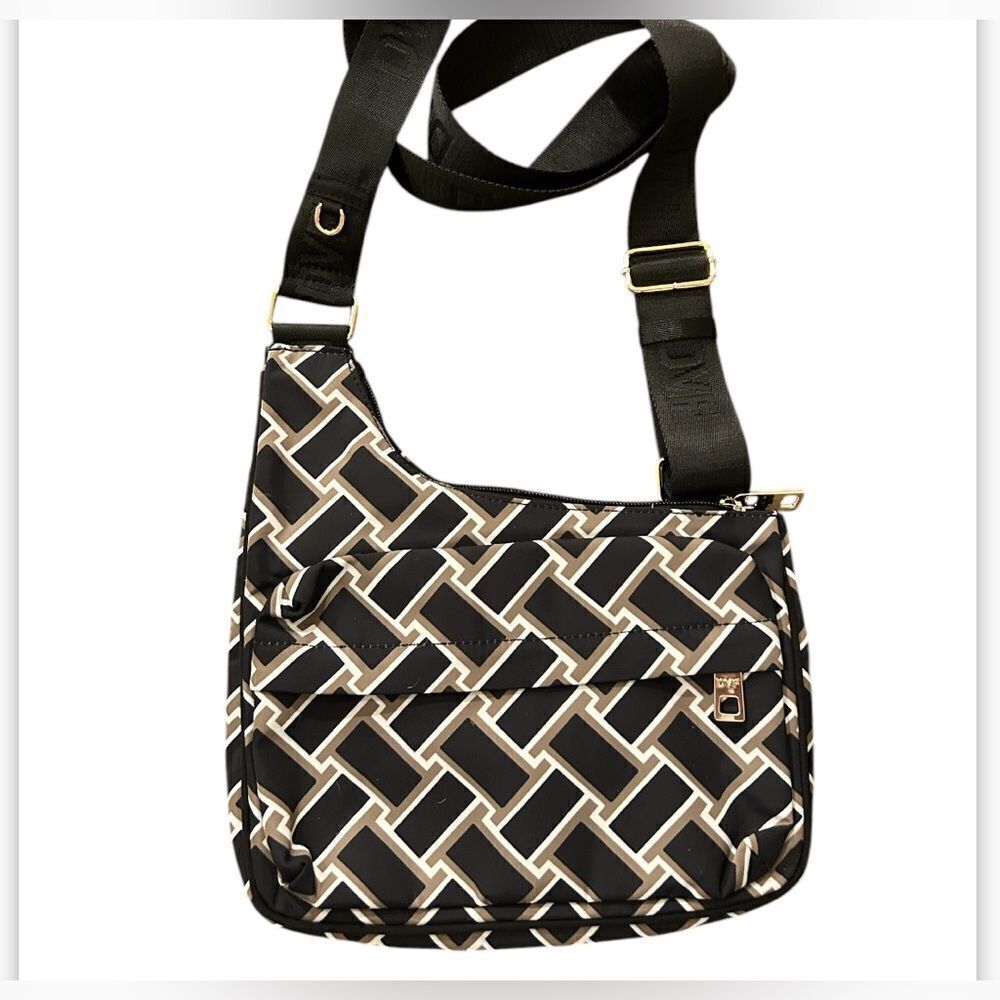 Diane Von Furstenberg Bag Black Print Utility Crossbody